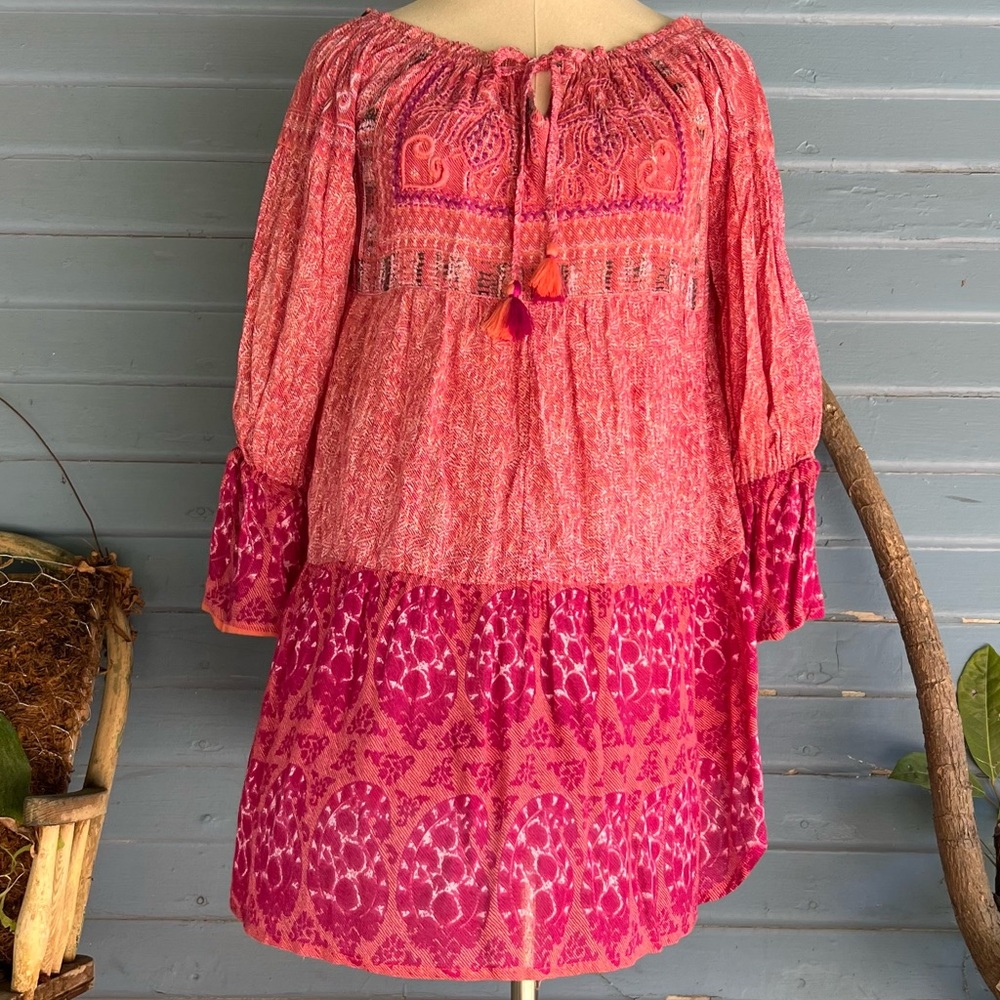 RAGA Vibrant Pink and Red Dress
